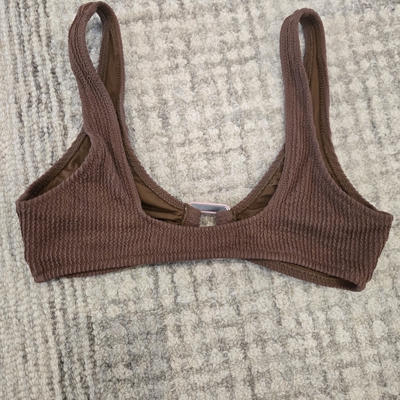 aerie Ribbed Chocolate Brown Bikini - Picture 5 of 5